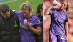 Xót xa hình ảnh nữ hậu vệ Liverpool 'đổ máu' trong trận đại chiến với Man Utd