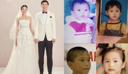 Đoàn Văn Hậu khoe ảnh hiếm thời thơ ấu cùng Doãn Hải My: Tướng phu thê từ bé?