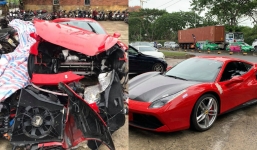 Siêu xe 16 tỷ của Tuấn Hưng lần đầu lăn bánh trở lại sau tai nạn kinh hoàng