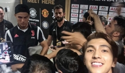 Bình An khoe ảnh gặp Ronaldo khiến cộng đồng mạng nổi sóng