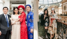 Mẹ chồng Tăng Thanh Hà lên đồ sang chảnh, đứng cạnh con gái trông chỉ như 2 chị em