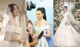 Đông Nhi bị fan soi ra váy cưới 'đụng hàng' với Nhã Phương và Hari Won