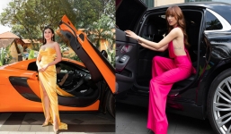 Lan Ngọc khoe xế hộp 16 tỷ, vẫn kém cạnh trước dàn xe triệu đô của đồng nghiệp