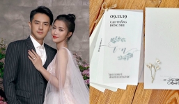 Thiệp cưới của Đông Nhi – Ông Cao Thắng gây chú ý với yêu cầu đặc biệt cho khách mời