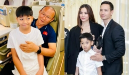 Chụp ảnh cùng HLV Park Hang Seo, thái độ của con trai Hồ Ngọc Hà gây chú ý