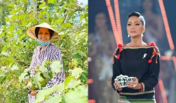 H’Hen Niê đi làm nương rẫy sau khi hết nhiệm kỳ, gương mặt mộc khiến fan ngỡ ngàng
