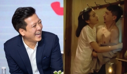 Trường Giang dụ nữ diễn viên tái hiện lại cảnh 'nóng' trên truyền hình