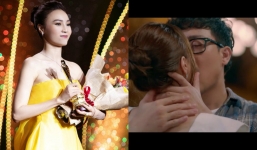 Sau nụ hôn lãng mạn, Lan Ngọc xúc động cảm ơn Trấn Thành khi nhận giải cao quý