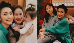 Tăng Thanh Hà ăn mặc giản dị nhưng thần thái nổi bật khi hội ngộ bạn bè