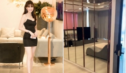 Ngọc Trinh khoe đầu gối thâm tím sau khi dọn đến biệt thự triệu đô