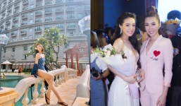 Bạn thân Nhã Phương thả dáng bên hồ bơi, khoe điểm 'hút hồn' trên cơ thể