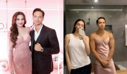 Hồ Ngọc Hà khoe khéo body cuồn cuộn của Kim Lý, lộ hình ảnh khiến fan đỏ mặt