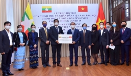 Việt Nam trao tặng 50.000 USD giúp đỡ Myanmar chống dịch Covid-19