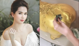 Ngọc Trinh nuôi lợn đất tiết kiệm, nhìn tập tiền đô la mới tròn mắt