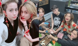 Hoàng Thùy Linh và Gil Lê lộ khoảnh khắc thân mật khi tổ chức tiệc tại nhà mới