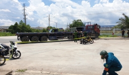 Xe đầu kéo tông trúng xe biển đỏ, 1 dân quân thiệt mạng