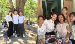 Nhã Phương về quê Trường Giang ăn giỗ, loạt đồ hàng hiệu gây ‘lóa mắt’