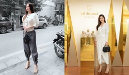 Hà Tăng lần hiếm hoi đụng hàng Hà Hồ, nhan sắc bất phân thắng bại