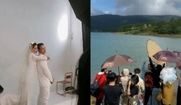 Hồ Ngọc Hà được gọi là 'cô dâu', nghi chụp ảnh cưới với Kim Lý giữa tin mang bầu