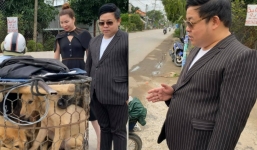 Quang Lê ra tay nghĩa hiệp, giải cứu 5 chú chó trên đường bị đưa đến lò mổ