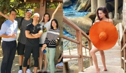 Hồ Ngọc Hà bất cẩn khi chụp ảnh, cố che chắn nhưng vẫn lộ rõ vòng eo lùm xùm