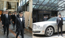 Nam ca sĩ Hoài Linh ưu ái lái siêu xe 24 tỷ đồng, được dàn hotboy vest đen ‘hộ tống’