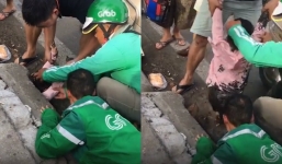 Bé gái lọt xuống cống thải bên đường và hành trình giải cứu nghẹt thở