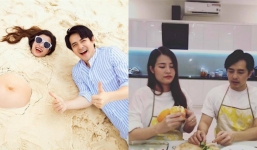 Đông Nhi livestream, lộ điểm khác lạ trên gương mặt ở những tháng cuối thai kỳ