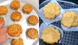 Cách làm bánh trung thu bằng nồi chiên không dầu: 4 bước cực đơn giản, dễ dàng