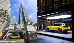 VinFast President của tỷ phú Phạm Nhật Vượng xuất hiện lung linh tại tòa nhà cao nhất Việt Nam