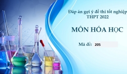 Đáp án môn Hóa học mã đề 205 kì thi THPT Quốc gia 2022 nhanh nhất, chính xác nhất