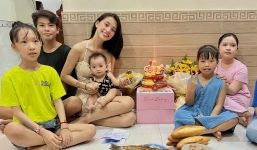 Tiểu Vy ăn cơm hến đón sinh nhật tuổi 22 giản dị bên gia đình