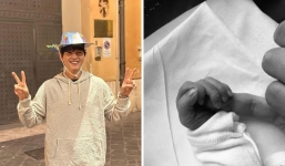 Song Joong Ki thành ông bố cuồng con, khoe diện mạo cực đáng yêu của con lai quý tử