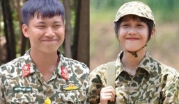 Dân tình 'quắn quéo' với clip 'đẩy thuyền' chưa từng công bố của Hậu Hoàng - Mũi trưởng Long trong Sao nhập ngũ 