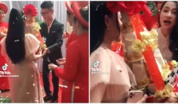 Lễ ăn hỏi đặc biệt khi nhà trai đem nguyên tráp trà sữa tặng cô dâu