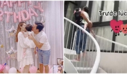 Nhìn Trường Giang chăm sóc con gái, Nhã Phương 'hờn dỗi' vì bị ra rìa