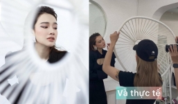 Ngã ngửa đạo cụ chụp ảnh tạp chí của Nhã Phương là một ...chiếc ghế