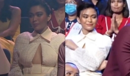 Diện trang phục cắt xẻ táo bạo, Mâu Thủy có màn xử lý khéo léo trước ống kính