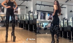 'Đứng hình' trước màn catwalk trên đôi giày 25cm của Hoa hậu Khánh Vân