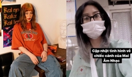 Bị gãy tay phải mổ đóng đinh, Mai Âm Nhạc vẫn không quên tấu hài