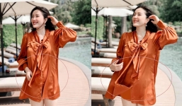 Diện váy rộng và vòng bụng lùm lùm, Bảo Thy khiến dân tình nghi vấn đang mang thai 