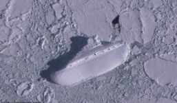 Vén màn bí ẩn: Phát hiện tàu băng dài 120m ở Nam Cực 