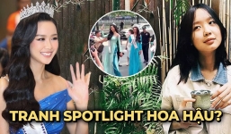 Bị mỉa mai cố tình 'chiếm sóng' Mai Phương, Á hậu Bảo Ngọc lên tiếng đáp trả