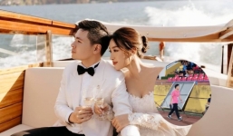 Ông xã Đỗ Mỹ Linh bị phát hiện lẻ bóng sau đám cưới, lý do mới ngỡ ngàng