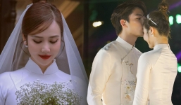 Huyền Lizzie bất ngờ tung ảnh cưới đẹp như cổ tích sau nụ hôn 'gây bão' với Đình Tú