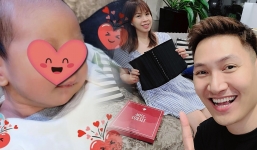 Mạnh Trường hiếm hoi khoe dung mạo quý tử, dân tình sốt 'rần rần' vì 'sao y bản chính'