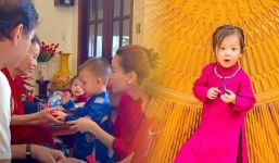 Cặp song sinh nhà Hồ Ngọc Hà khiến dân tình phát sốt với màn chúc Tết ông bà 'cưng xỉu'