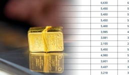 Giá vàng hôm nay 1/2, vàng SJC 9999 10K 14K 18K 24K: Vàng thế giới phục hồi nhẹ 