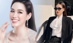 Rũ bỏ 'phèn', nàng hậu Đỗ Thị Hà gây mê với phong cách tổng tài khí chất 