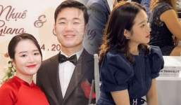 Bà xã Lương Xuân Trường hiếm hoi lộ diện, nhan sắc cực phẩm khiến dân tình 'phát sốt'